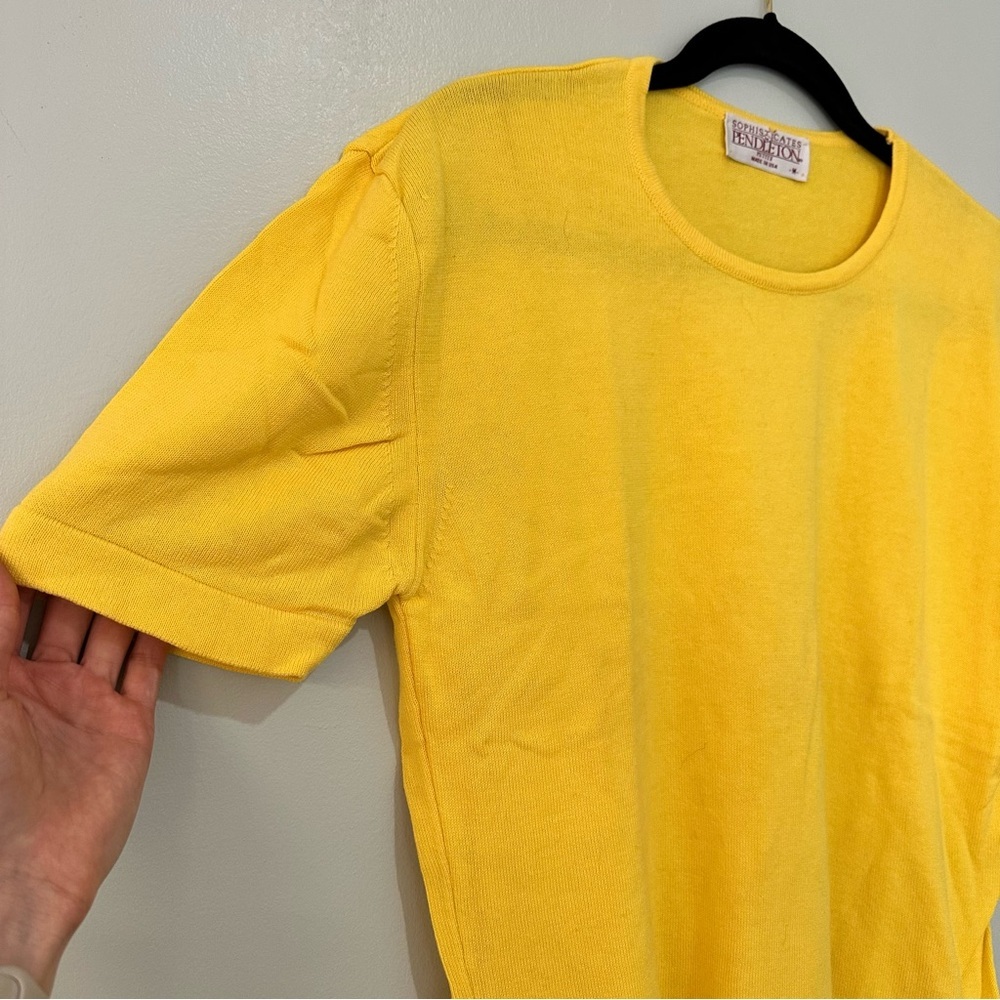 Sophisticates Pendleton Petite Medium Yellow Shor… - image 2